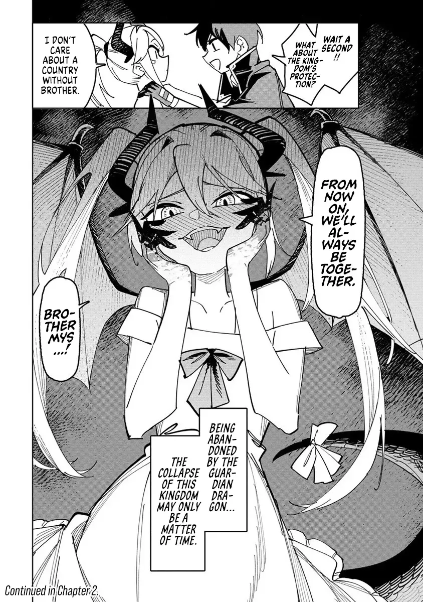 Tsuihousareta Renkinjutsushi Wa Mujikaku Ni Densetsu To Naru Yandere Imouto (Oukoku No Shugoryuu) To Issho Ni Henkyou De Shiawase Ni Kurashimasu! Zinmanga X Chapter 1 Page 32