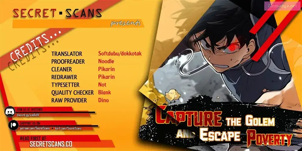 Capture The Golem And Escape Poverty Zinmanga X Chapter 16 Page 1