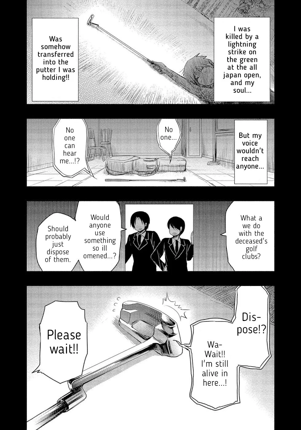The Case of Me, a Pro Golfer, Being Reincarnated as My Little Sister’s Putter Zinmanga X Chapter 1 Page 36