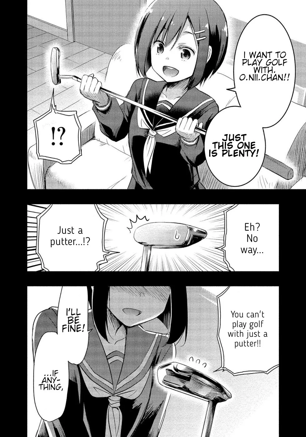The Case of Me, a Pro Golfer, Being Reincarnated as My Little Sister’s Putter Zinmanga X Chapter 1 Page 44