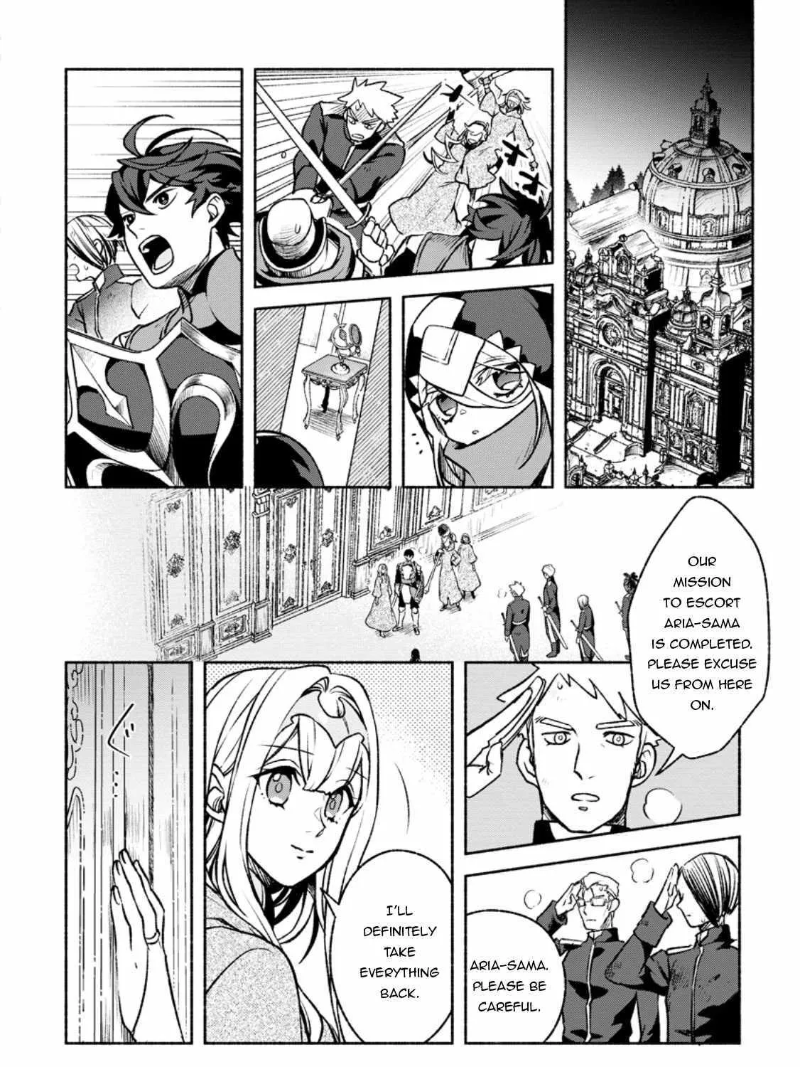 Sono Monban, Saikyou Nitsuki: Tsuihou Sareta Bougyo Ryoku 9999 No Senshi, Outo No Monban Toshite Musou Suru Zinmanga X Chapter 29 Page 28