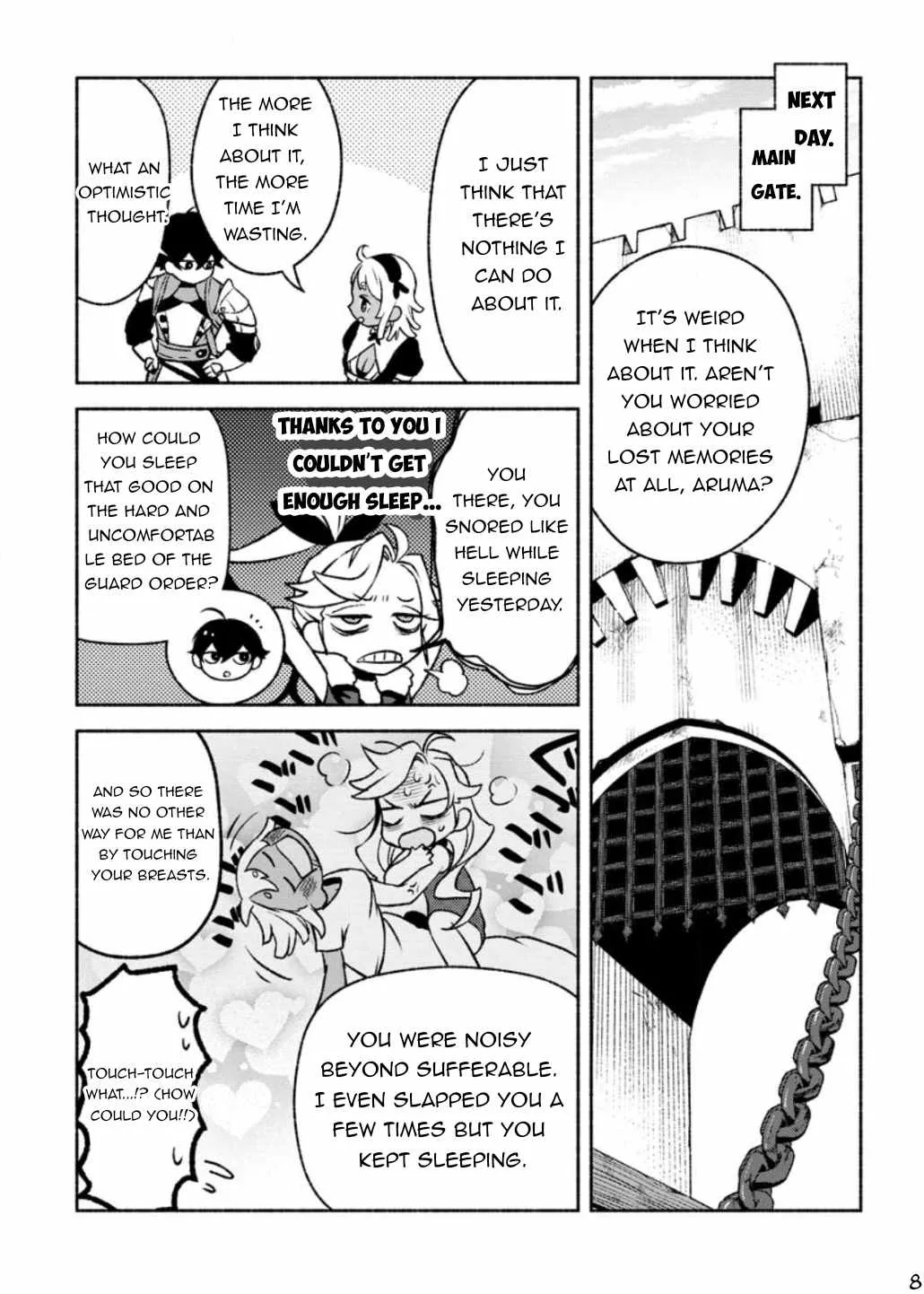 Sono Monban, Saikyou Nitsuki: Tsuihou Sareta Bougyo Ryoku 9999 No Senshi, Outo No Monban Toshite Musou Suru Zinmanga X Chapter 23 Page 12