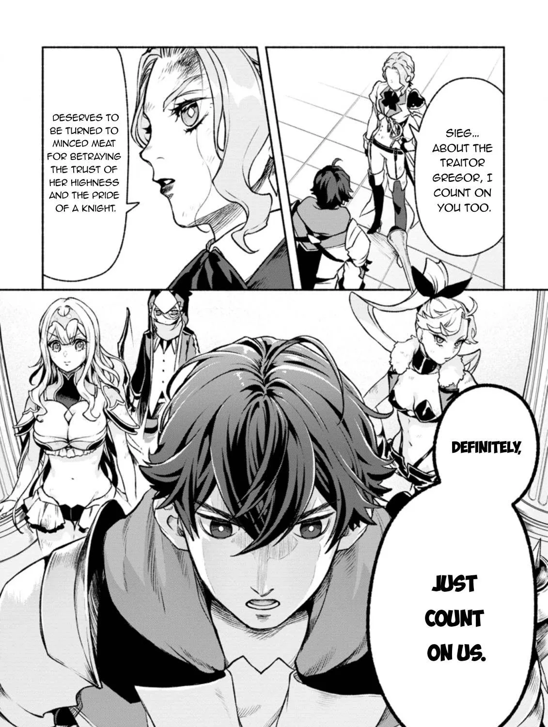 Sono Monban, Saikyou Nitsuki: Tsuihou Sareta Bougyo Ryoku 9999 No Senshi, Outo No Monban Toshite Musou Suru Zinmanga X Chapter 19 Page 50