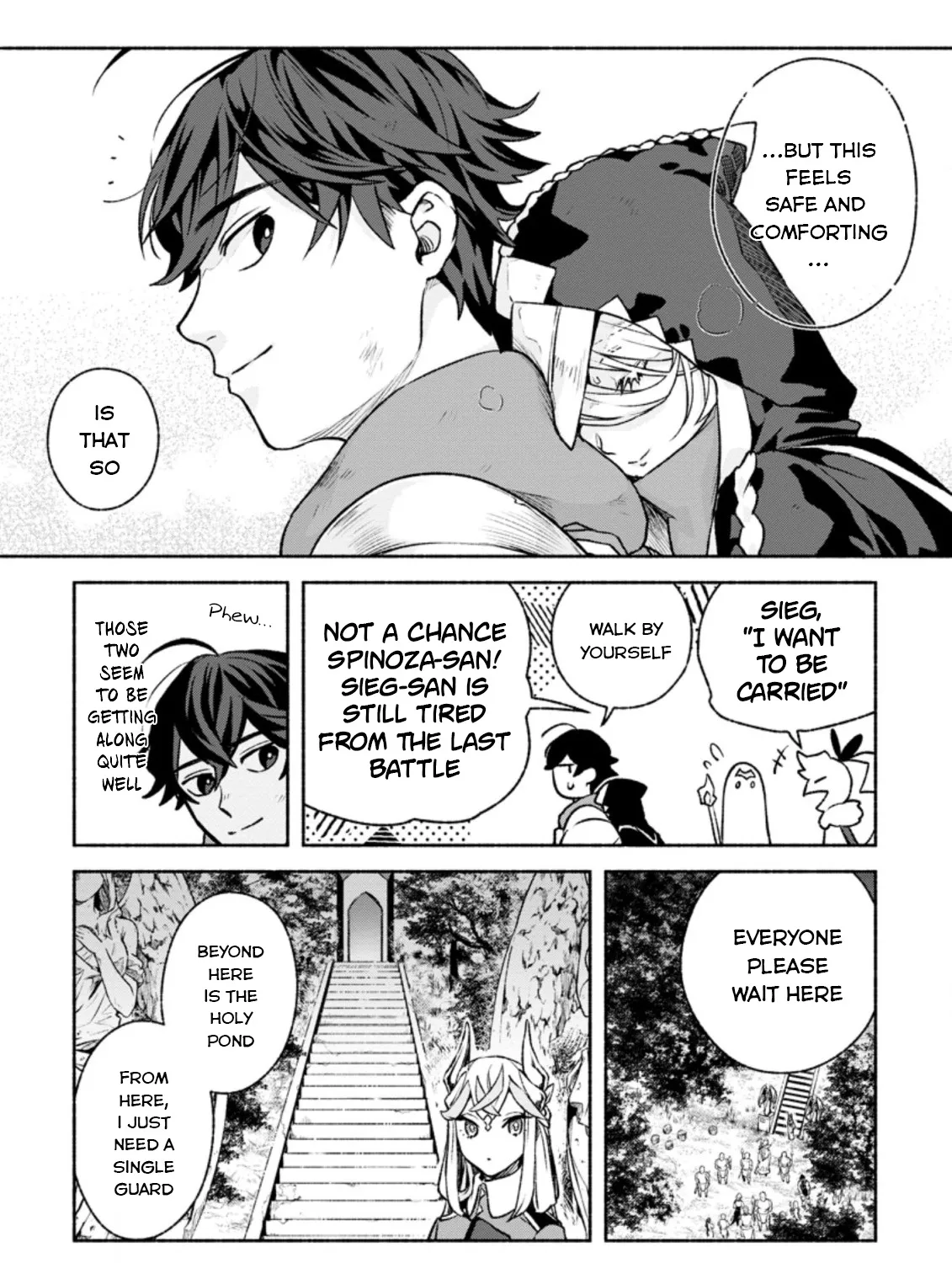 Sono Monban, Saikyou Nitsuki: Tsuihou Sareta Bougyo Ryoku 9999 No Senshi, Outo No Monban Toshite Musou Suru Zinmanga X Chapter 16 Page 34