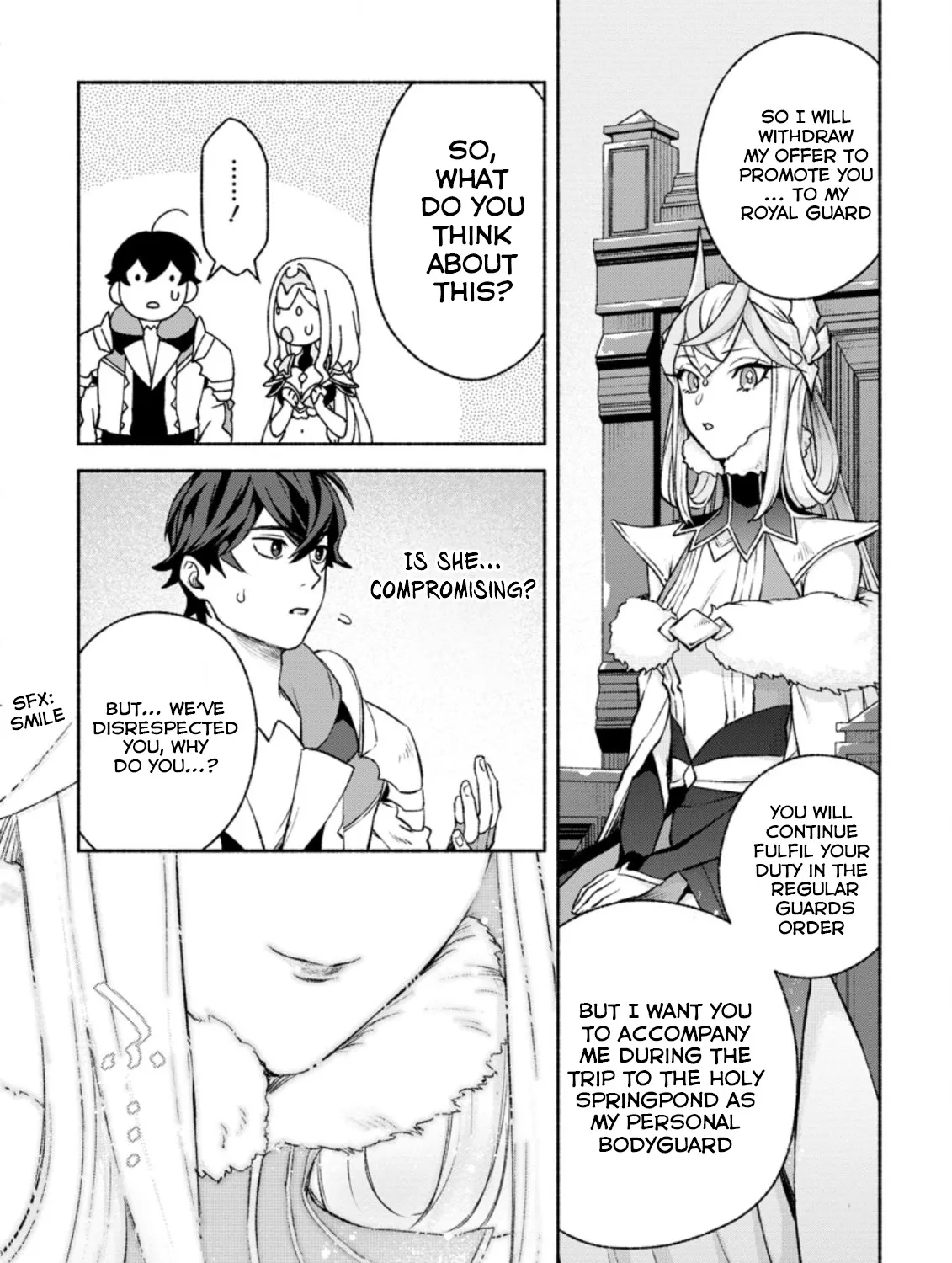 Sono Monban, Saikyou Nitsuki: Tsuihou Sareta Bougyo Ryoku 9999 No Senshi, Outo No Monban Toshite Musou Suru Zinmanga X Chapter 14.3 Page 8