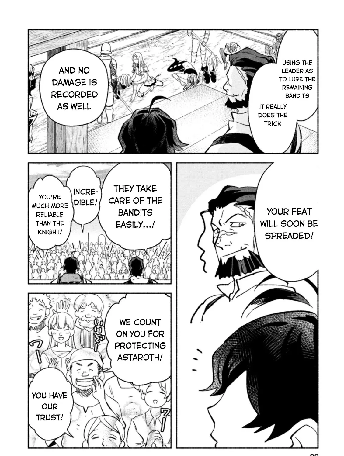 Sono Monban, Saikyou Nitsuki: Tsuihou Sareta Bougyo Ryoku 9999 No Senshi, Outo No Monban Toshite Musou Suru Zinmanga X Chapter 8 Page 68