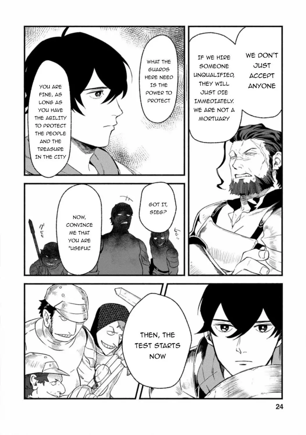 Sono Monban, Saikyou Nitsuki: Tsuihou Sareta Bougyo Ryoku 9999 No Senshi, Outo No Monban Toshite Musou Suru Zinmanga X Chapter 1.2 Page 8