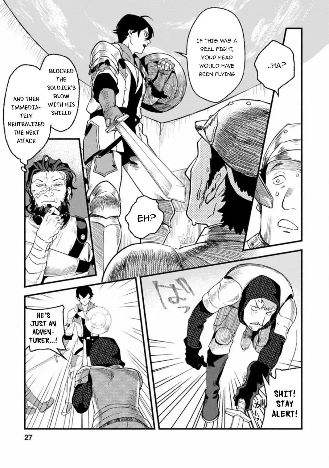 Sono Monban, Saikyou Nitsuki: Tsuihou Sareta Bougyo Ryoku 9999 No Senshi, Outo No Monban Toshite Musou Suru Zinmanga X Chapter 1.2 Page 11