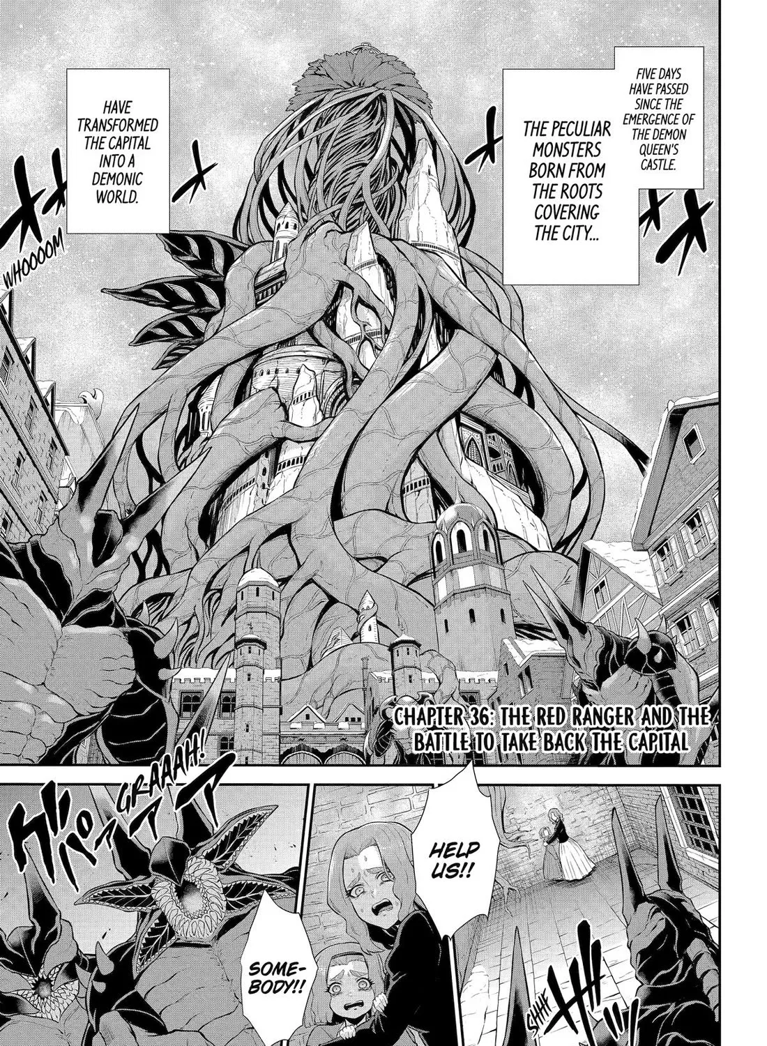 The Red Ranger Becomes An Adventurer In Another World Zinmanga X Chapter 36 Page 1