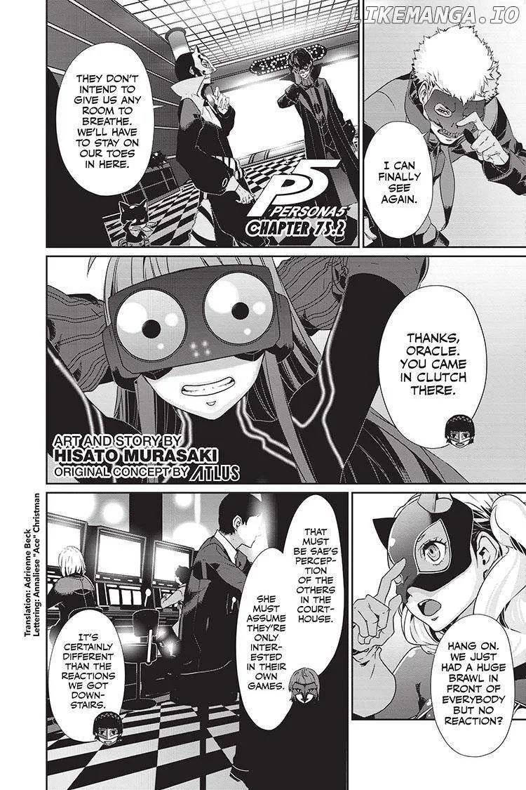 Persona 5 Zinmanga X Chapter 75.2 Page 2