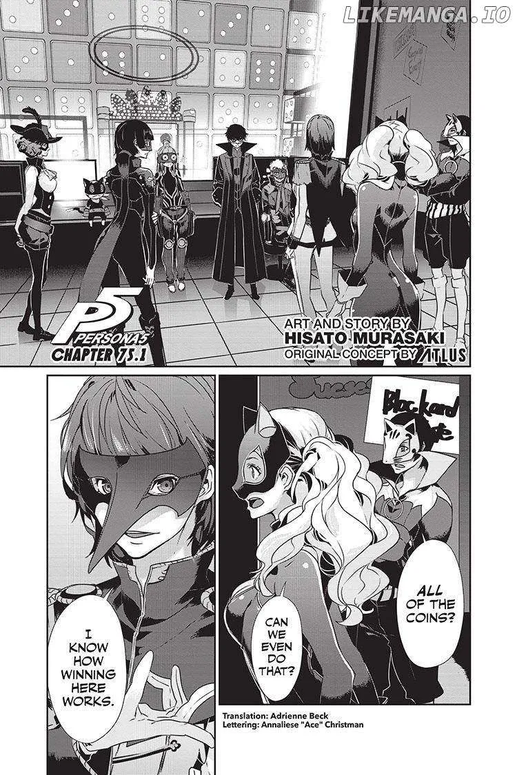 Persona 5 Zinmanga X Chapter 75.1 Page 1