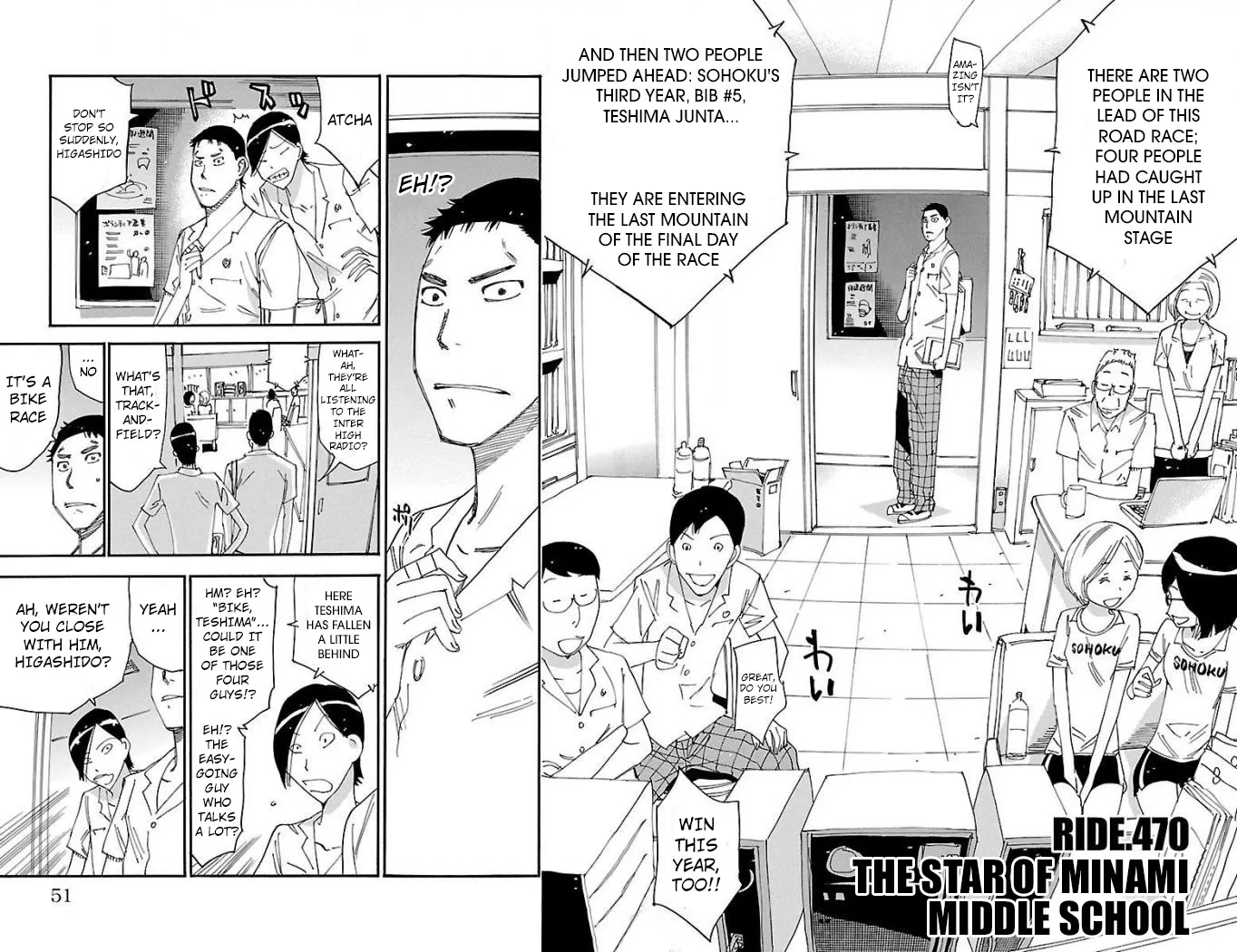 Yowamushi Pedal Zinmanga X Chapter 470 Page 2
