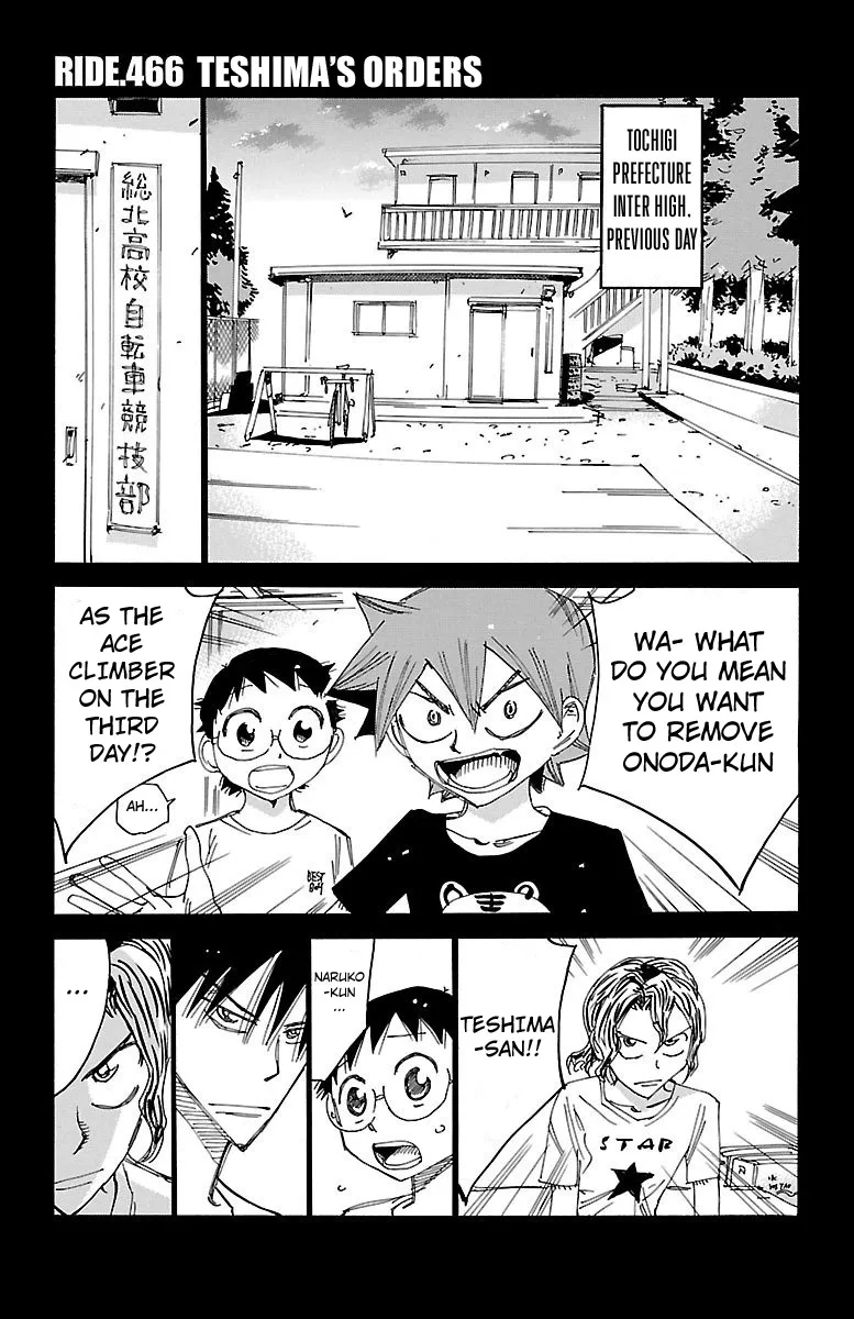 Yowamushi Pedal Zinmanga X Chapter 466 Page 1