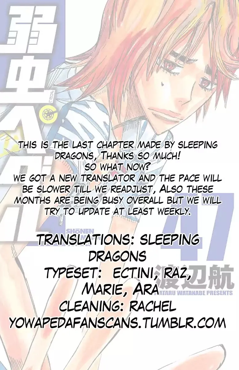 Yowamushi Pedal Zinmanga X Chapter 407 Page 18