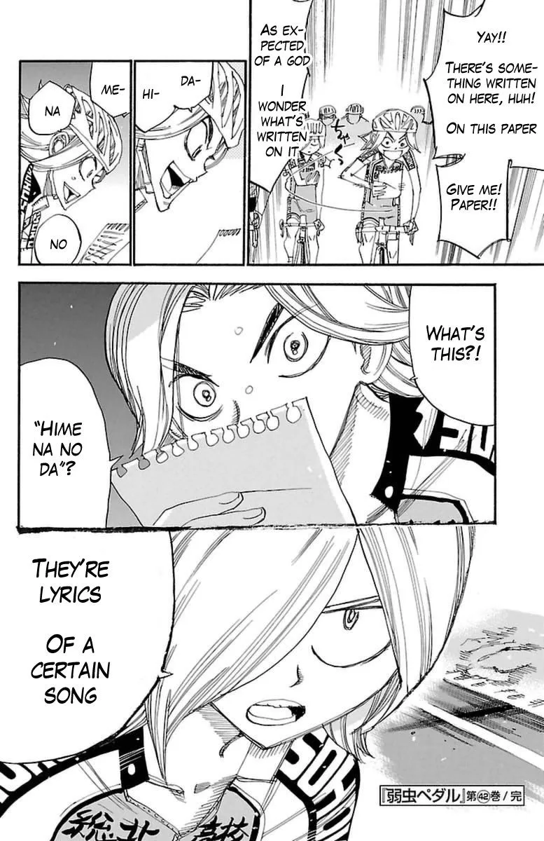 Yowamushi Pedal Zinmanga X Chapter 364 Page 17
