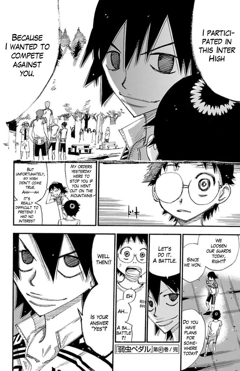 Yowamushi Pedal Zinmanga X Chapter 355 Page 20