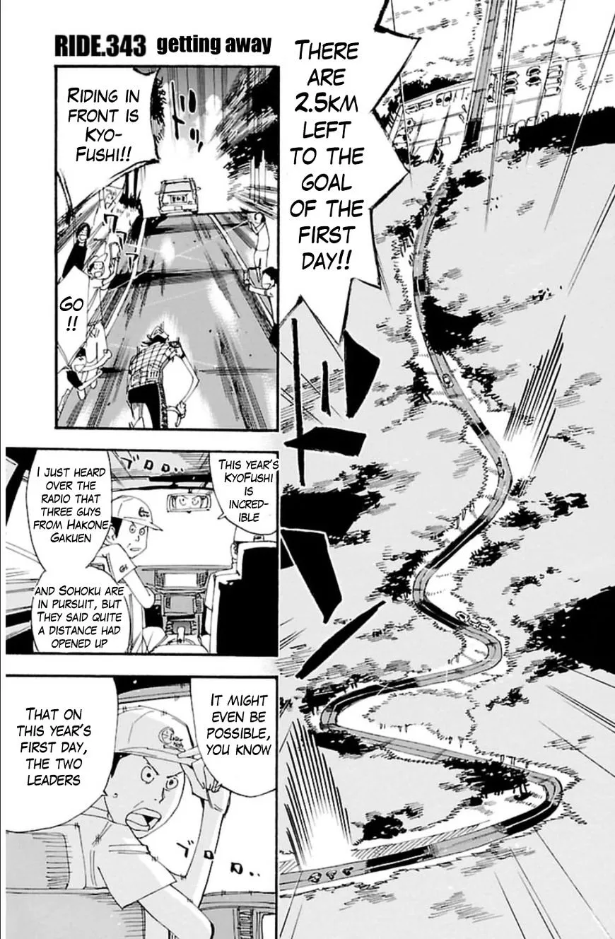 Yowamushi Pedal Zinmanga X Chapter 343 Page 1