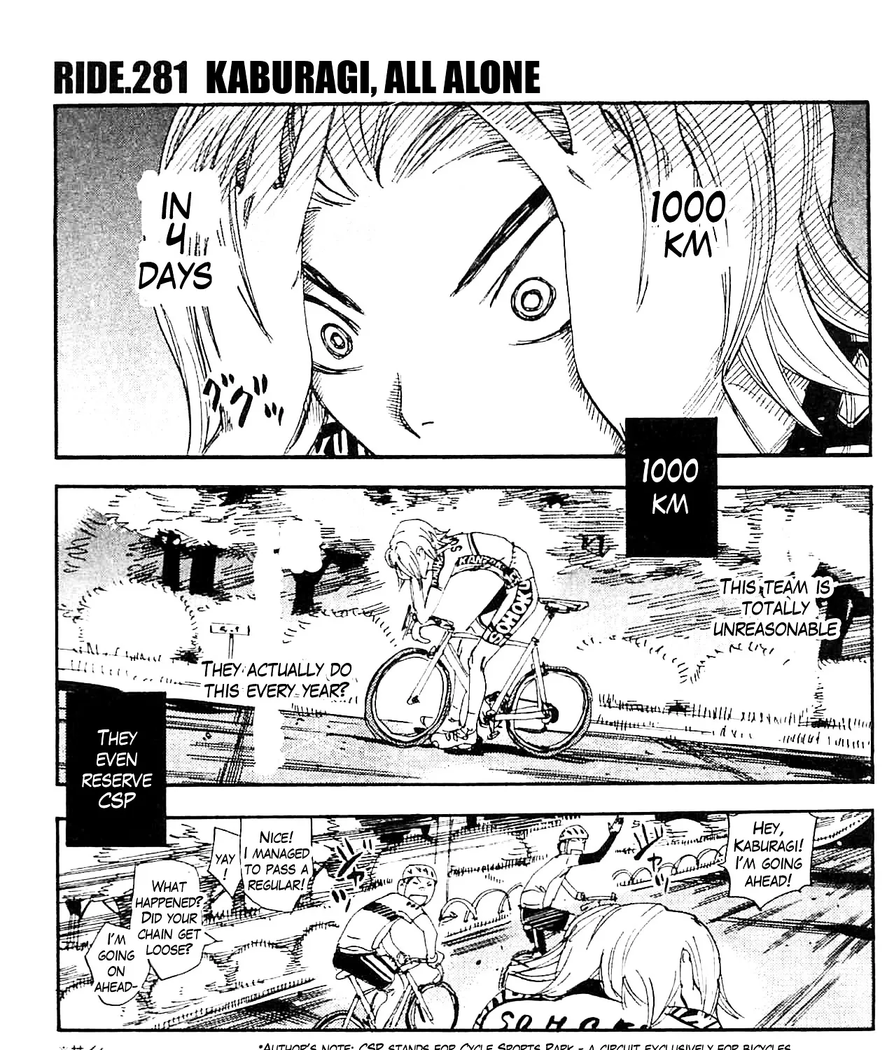 Yowamushi Pedal Zinmanga X Chapter 281 Page 1