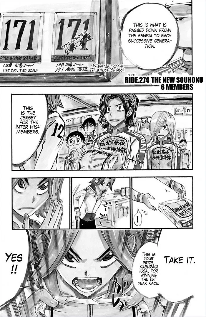 Yowamushi Pedal Zinmanga X Chapter 274 Page 1