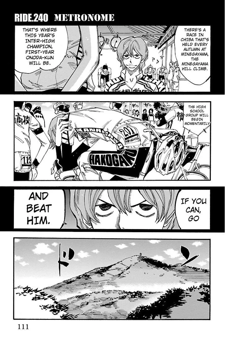 Yowamushi Pedal Zinmanga X Chapter 240 Page 1