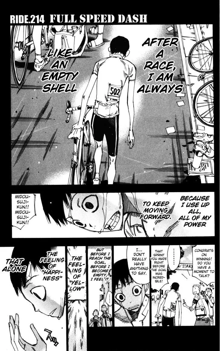 Yowamushi Pedal Zinmanga X Chapter 214 Page 1