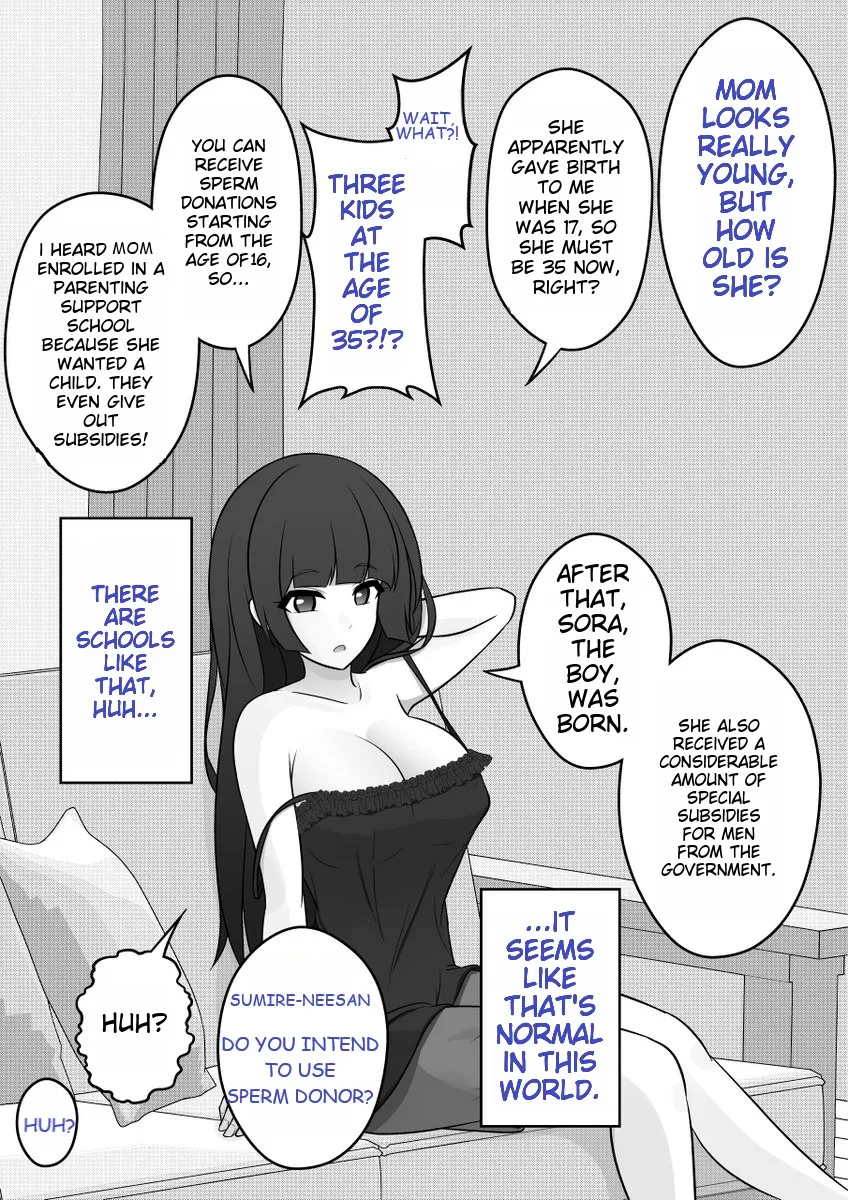 A Parallel World With A 1:39 Male To Female Ratio Is Unexpectedly Normal Zinmanga X Chapter 18 Page 1