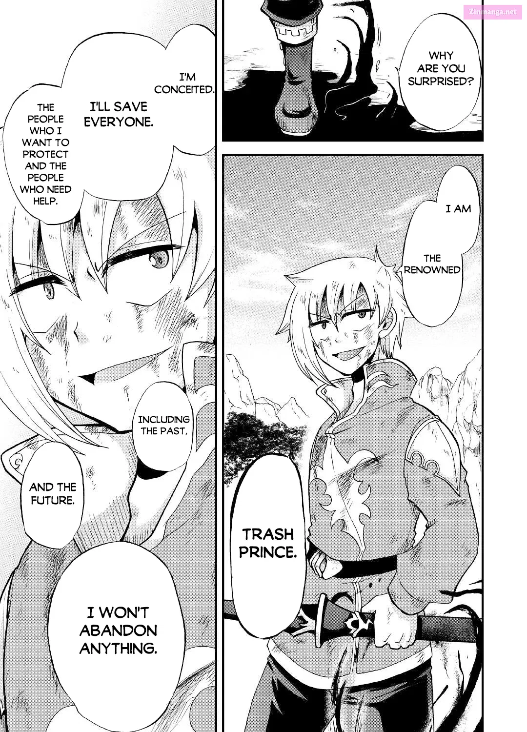 Zense wa Kentei. Konjou Kuzu Ouji Zinmanga X Chapter 24 Page 43