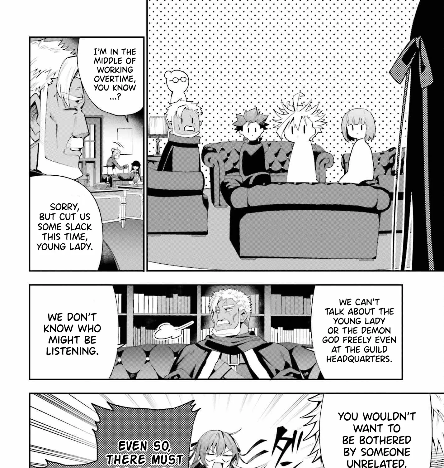 I’m the guild receptionist, but since I don’t want to work overtime, I think I’ll just solo the boss Zinmanga X Chapter 26 Page 15