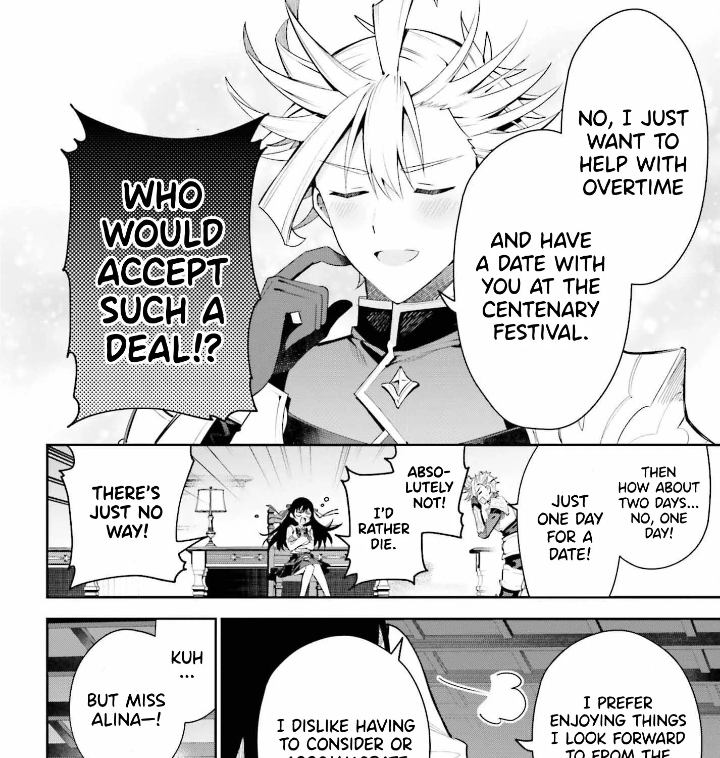 I’m the guild receptionist, but since I don’t want to work overtime, I think I’ll just solo the boss Zinmanga X Chapter 26 Page 27