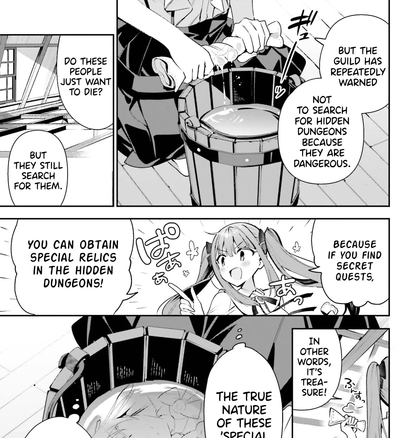 I’m the guild receptionist, but since I don’t want to work overtime, I think I’ll just solo the boss Zinmanga X Chapter 24 Page 41