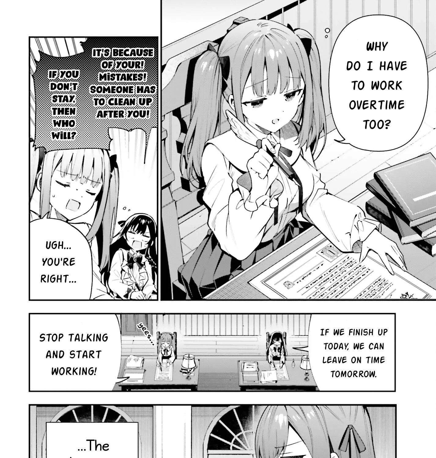 I’m the guild receptionist, but since I don’t want to work overtime, I think I’ll just solo the boss Zinmanga X Chapter 19 Page 3