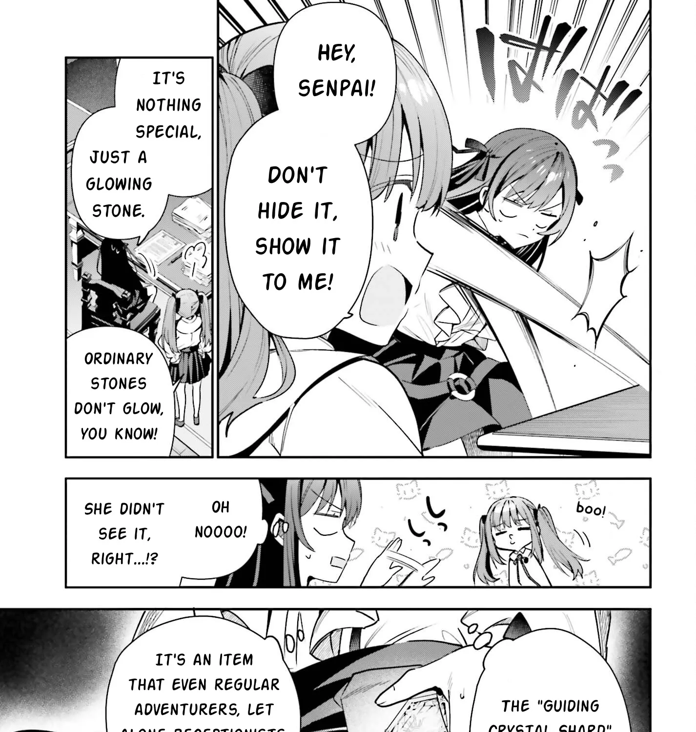 I’m the guild receptionist, but since I don’t want to work overtime, I think I’ll just solo the boss Zinmanga X Chapter 19 Page 17