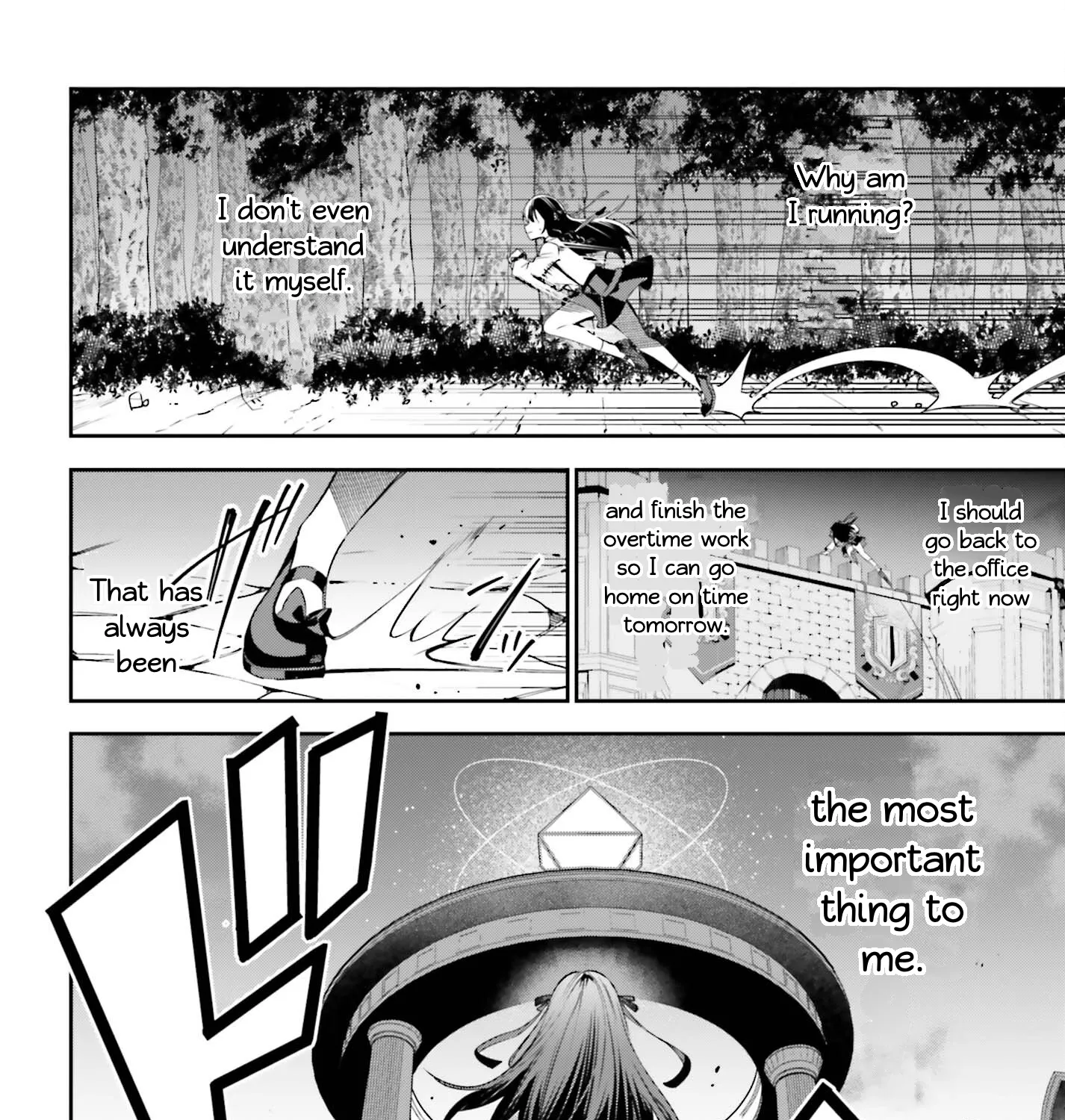 I’m the guild receptionist, but since I don’t want to work overtime, I think I’ll just solo the boss Zinmanga X Chapter 19 Page 27