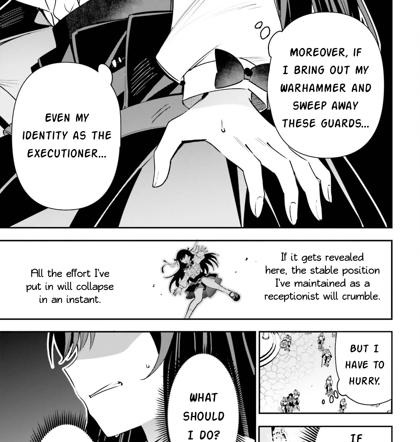 I’m the guild receptionist, but since I don’t want to work overtime, I think I’ll just solo the boss Zinmanga X Chapter 19 Page 33