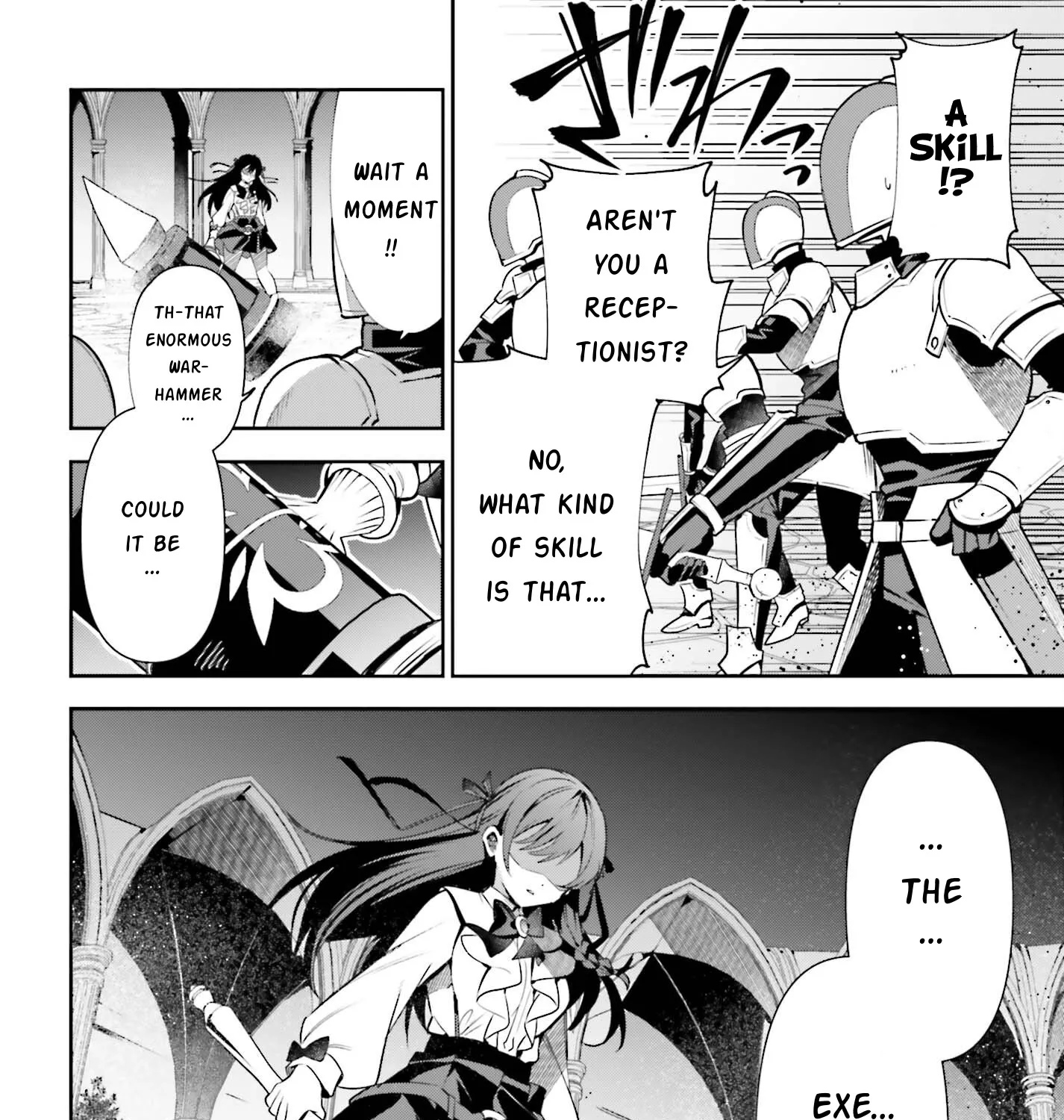 I’m the guild receptionist, but since I don’t want to work overtime, I think I’ll just solo the boss Zinmanga X Chapter 19 Page 45