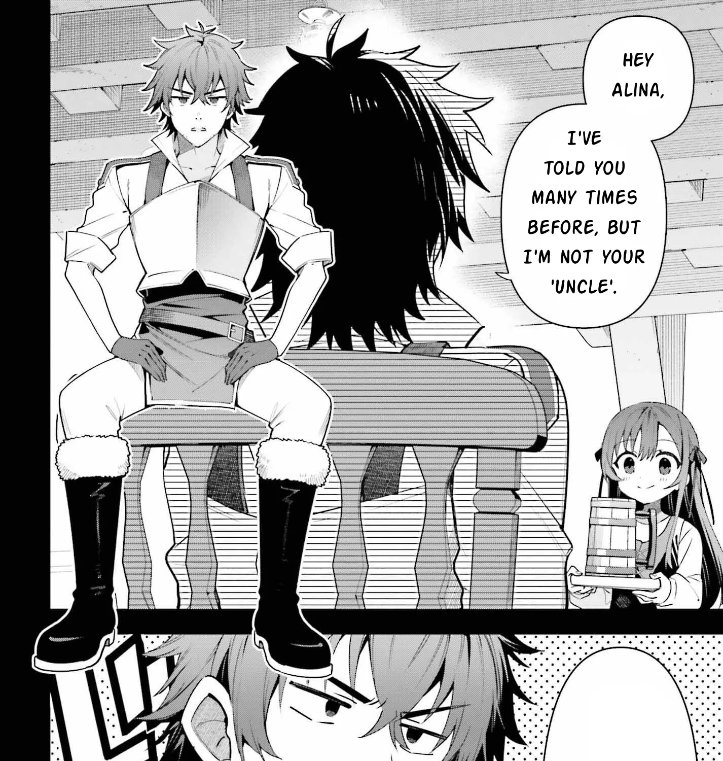 I’m the guild receptionist, but since I don’t want to work overtime, I think I’ll just solo the boss Zinmanga X Chapter 15 Page 3