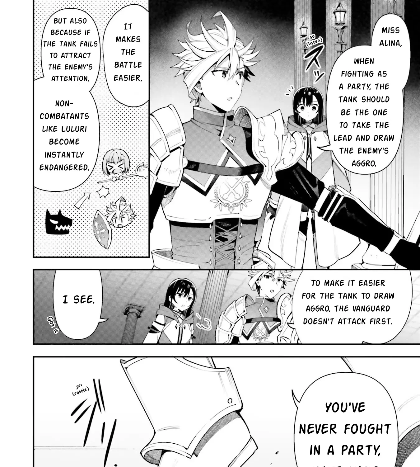 I’m the guild receptionist, but since I don’t want to work overtime, I think I’ll just solo the boss Zinmanga X Chapter 12 Page 19
