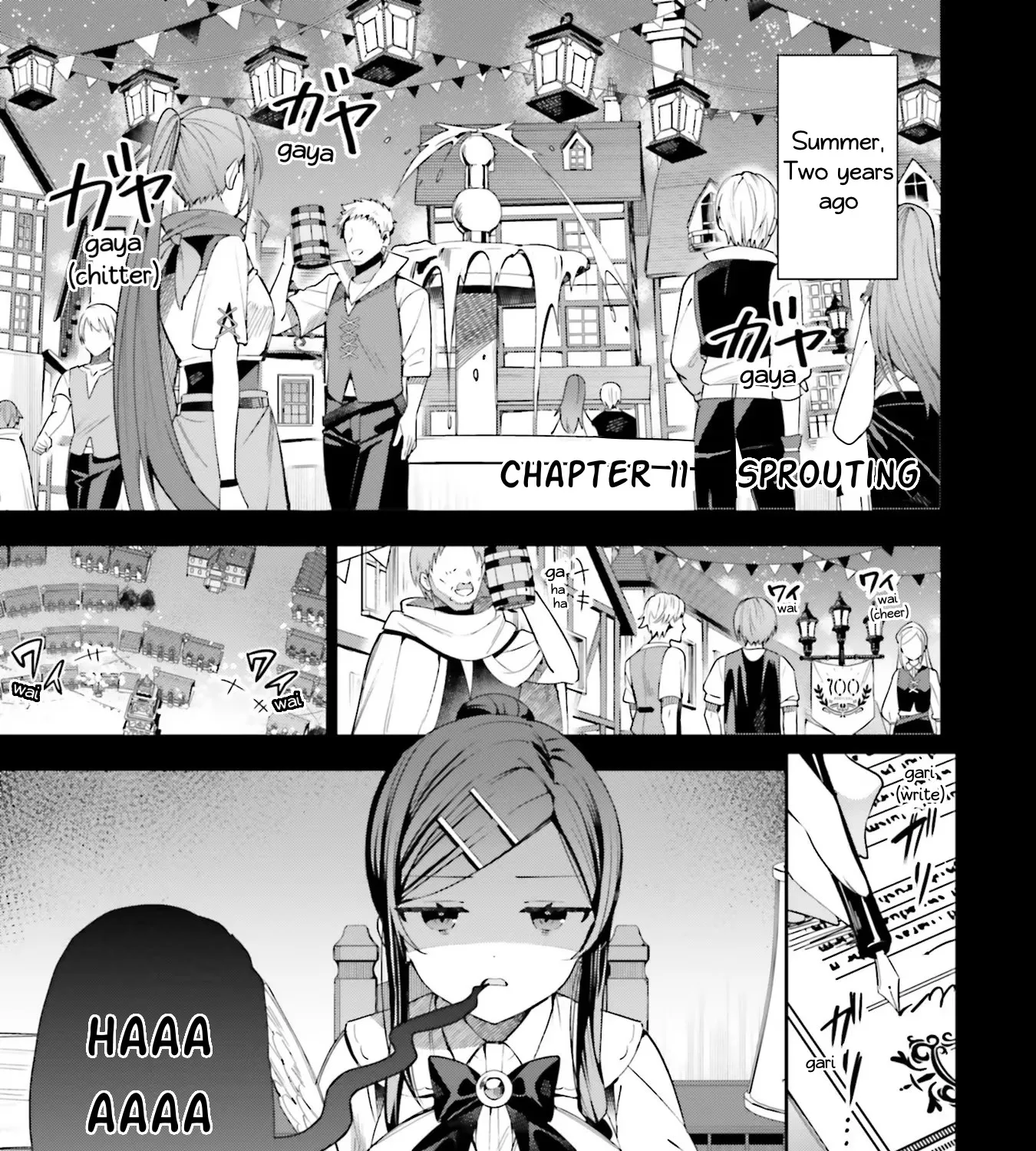 I’m the guild receptionist, but since I don’t want to work overtime, I think I’ll just solo the boss Zinmanga X Chapter 11 Page 1