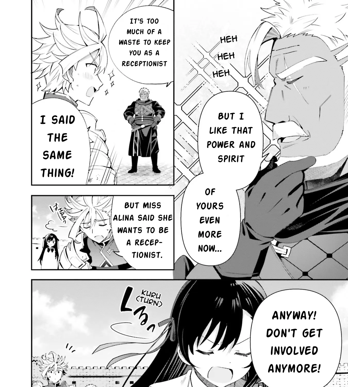 I’m the guild receptionist, but since I don’t want to work overtime, I think I’ll just solo the boss Zinmanga X Chapter 9 Page 59