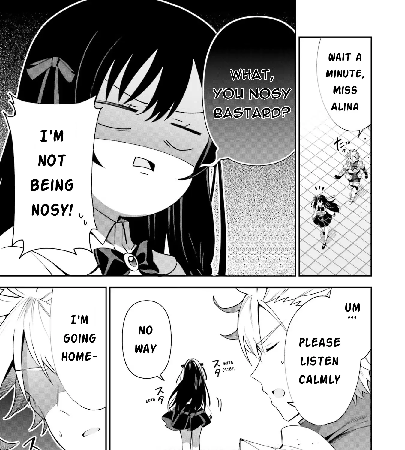 I’m the guild receptionist, but since I don’t want to work overtime, I think I’ll just solo the boss Zinmanga X Chapter 9 Page 61