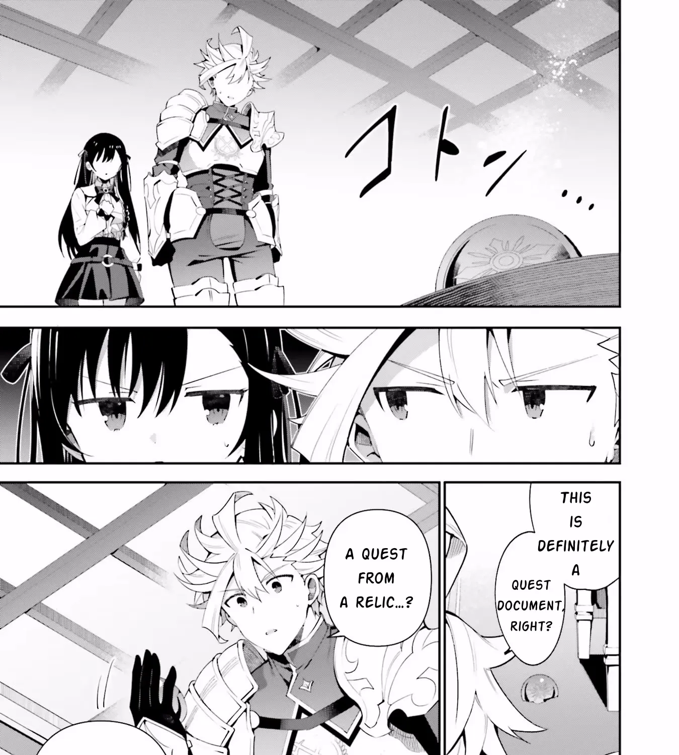 I’m the guild receptionist, but since I don’t want to work overtime, I think I’ll just solo the boss Zinmanga X Chapter 7 Page 37