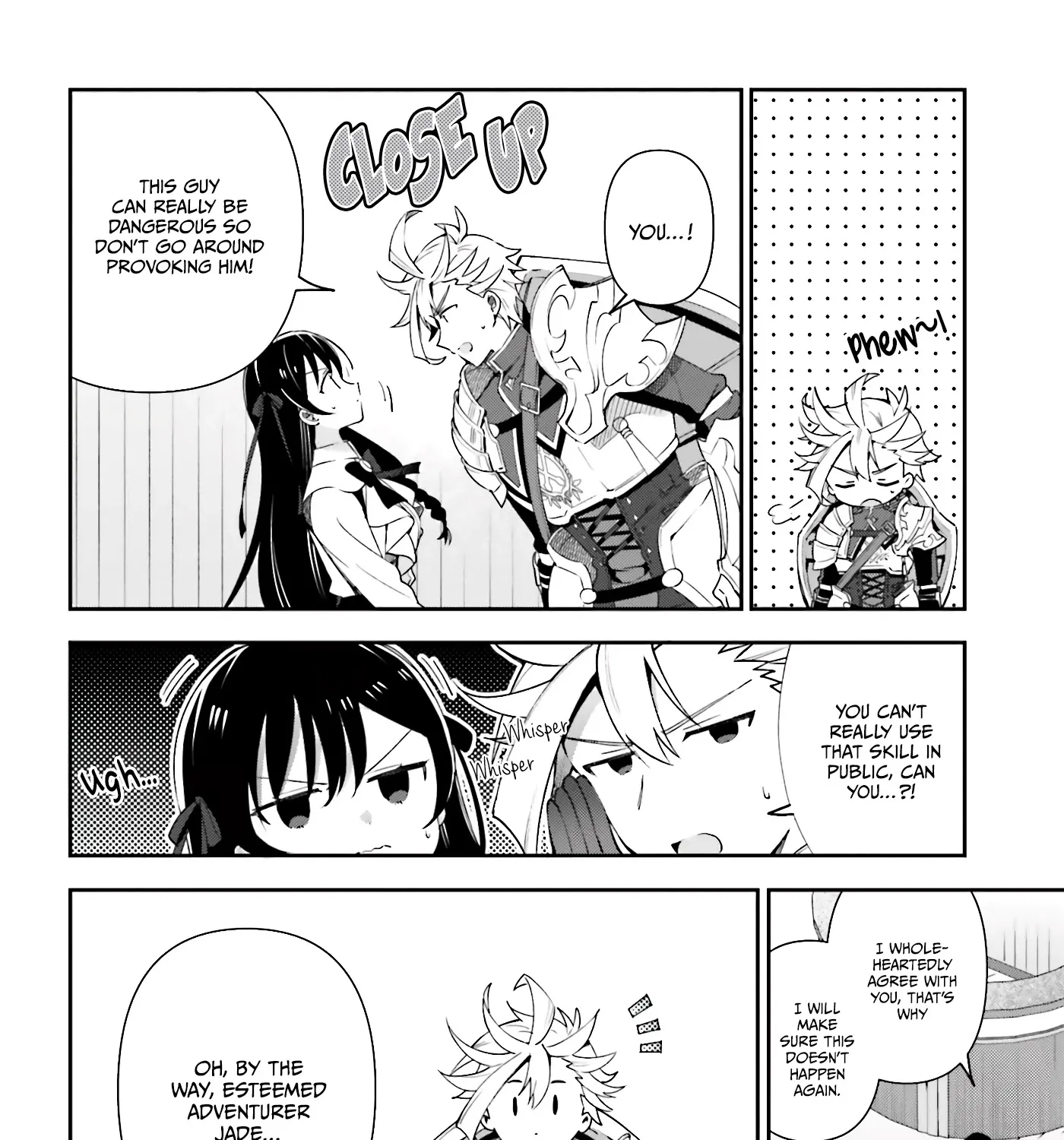 I’m the guild receptionist, but since I don’t want to work overtime, I think I’ll just solo the boss Zinmanga X Chapter 4 Page 56