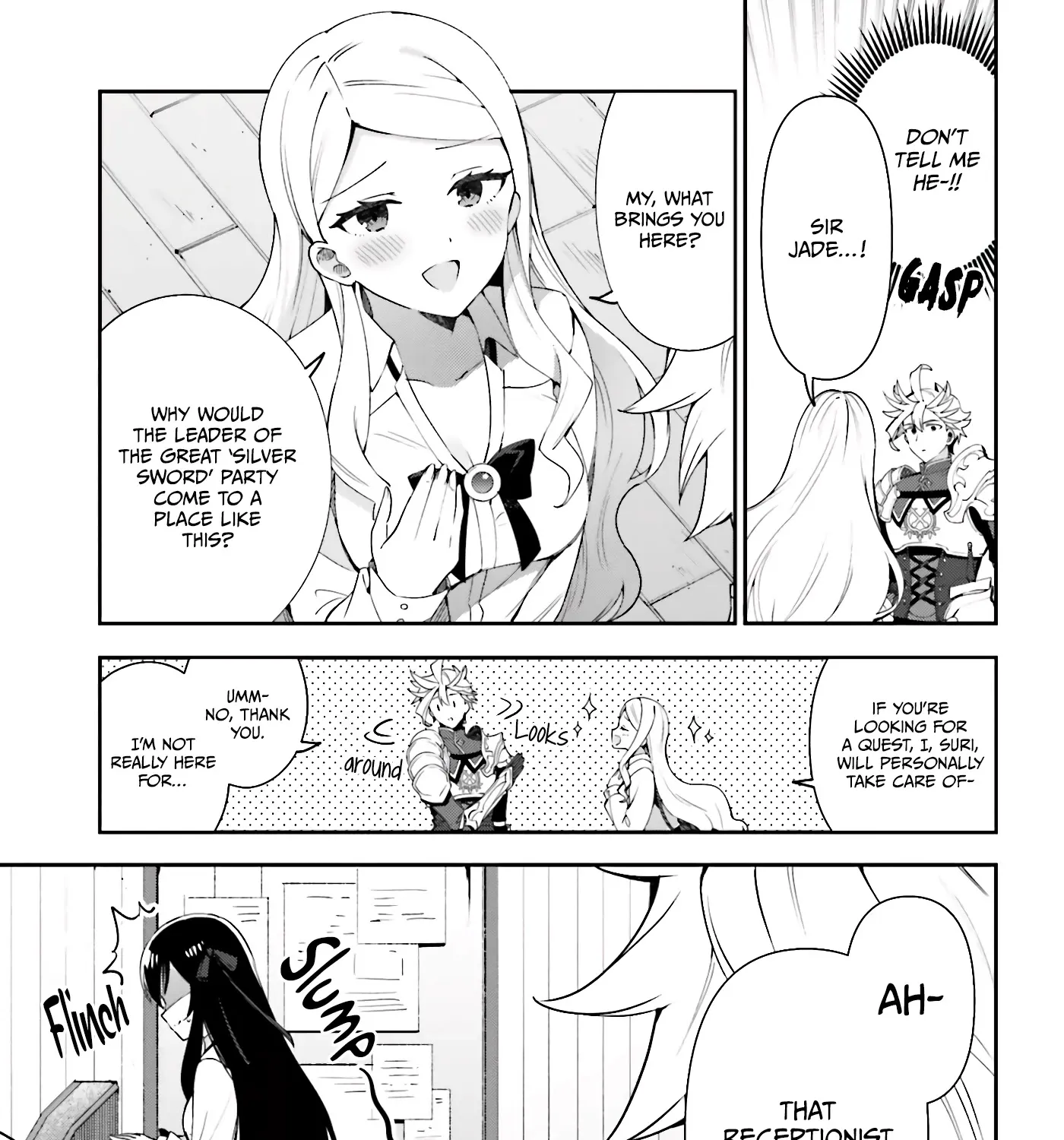 I’m the guild receptionist, but since I don’t want to work overtime, I think I’ll just solo the boss Zinmanga X Chapter 3 Page 6