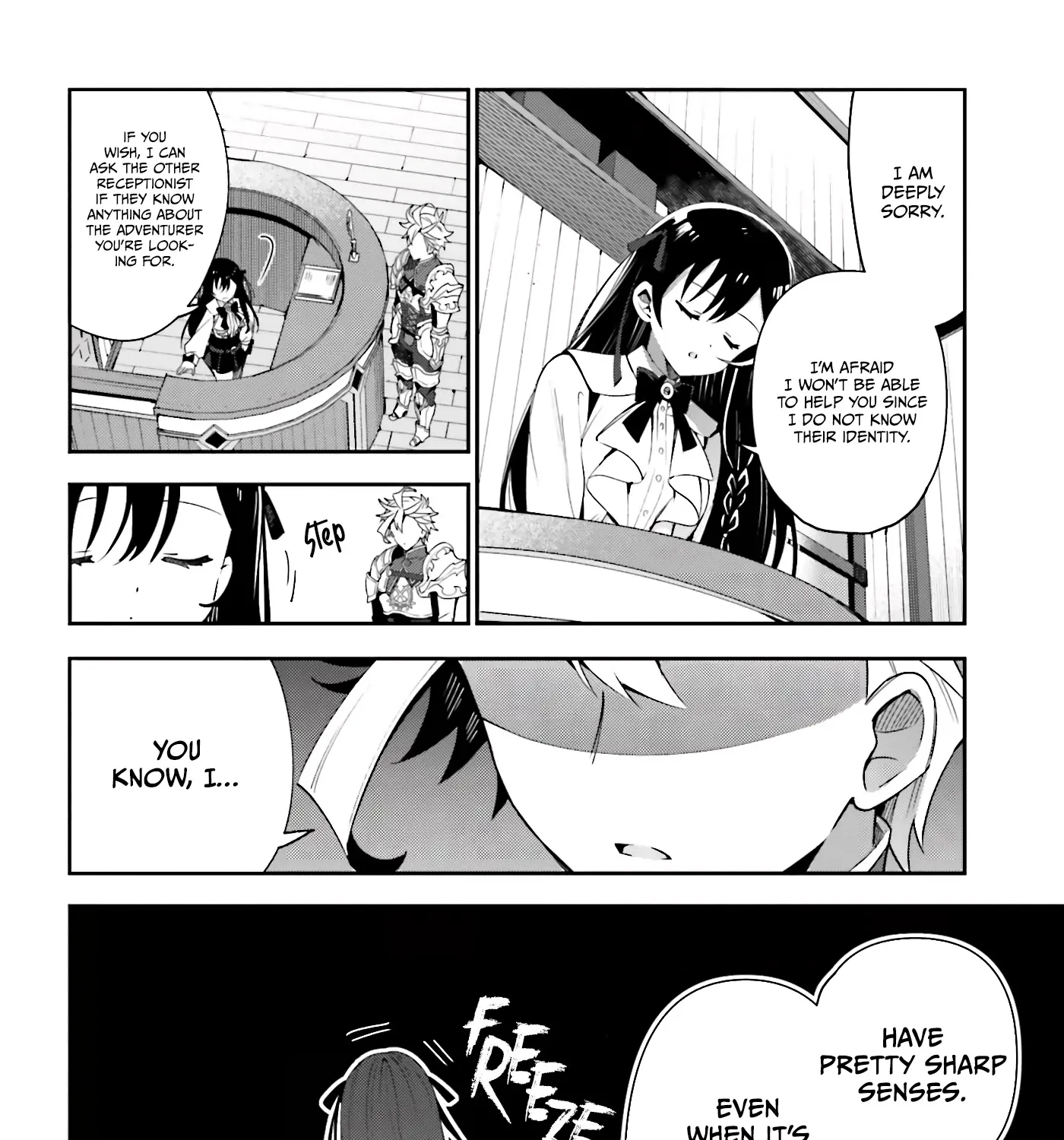 I’m the guild receptionist, but since I don’t want to work overtime, I think I’ll just solo the boss Zinmanga X Chapter 3 Page 12
