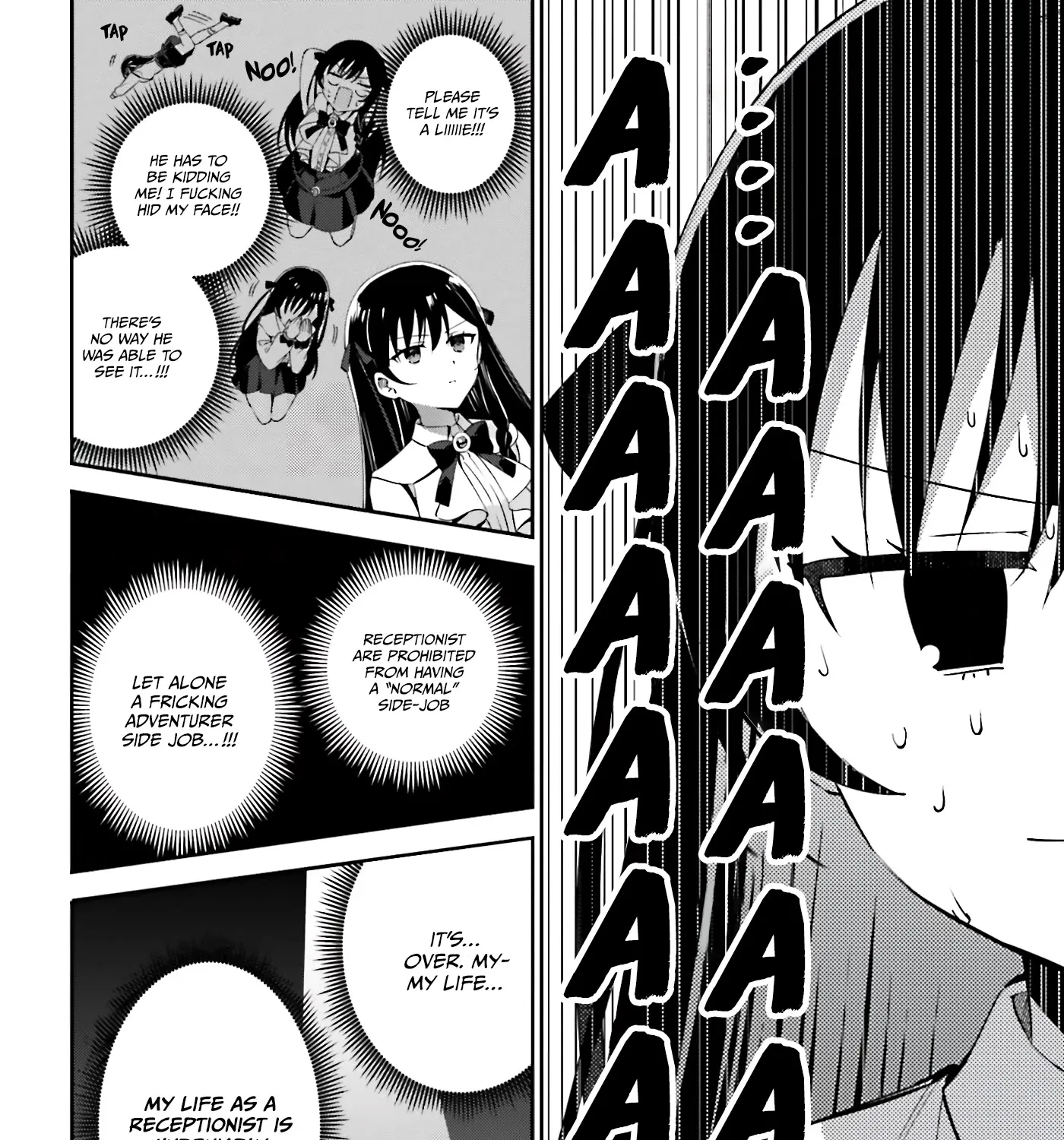 I’m the guild receptionist, but since I don’t want to work overtime, I think I’ll just solo the boss Zinmanga X Chapter 3 Page 16