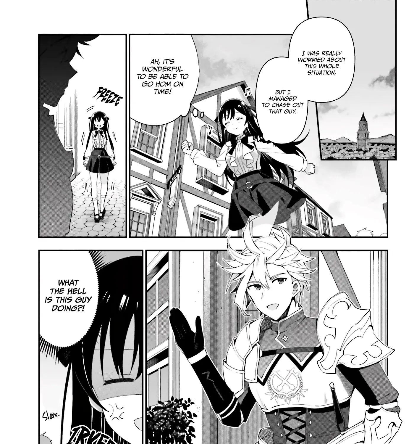 I’m the guild receptionist, but since I don’t want to work overtime, I think I’ll just solo the boss Zinmanga X Chapter 3 Page 26