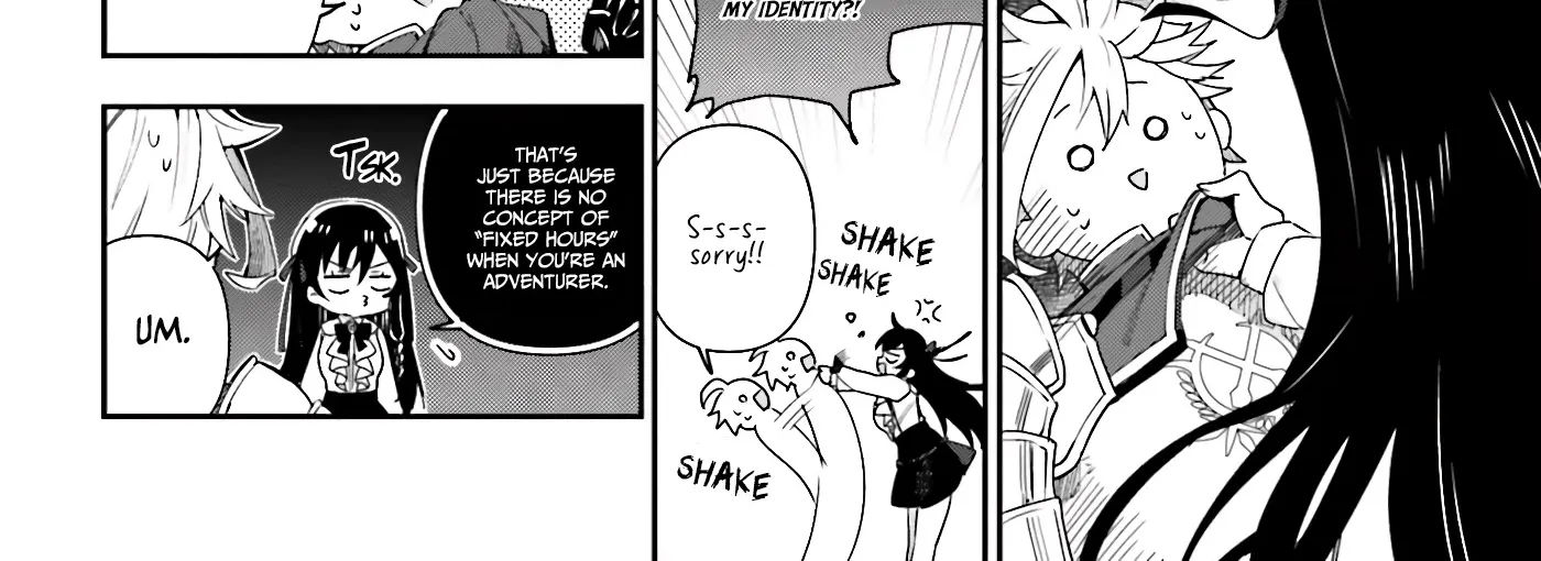 I’m the guild receptionist, but since I don’t want to work overtime, I think I’ll just solo the boss Zinmanga X Chapter 3 Page 49