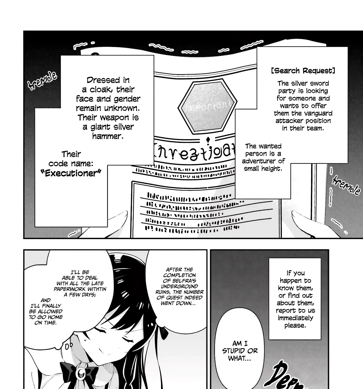 I’m the guild receptionist, but since I don’t want to work overtime, I think I’ll just solo the boss Zinmanga X Chapter 2 Page 8