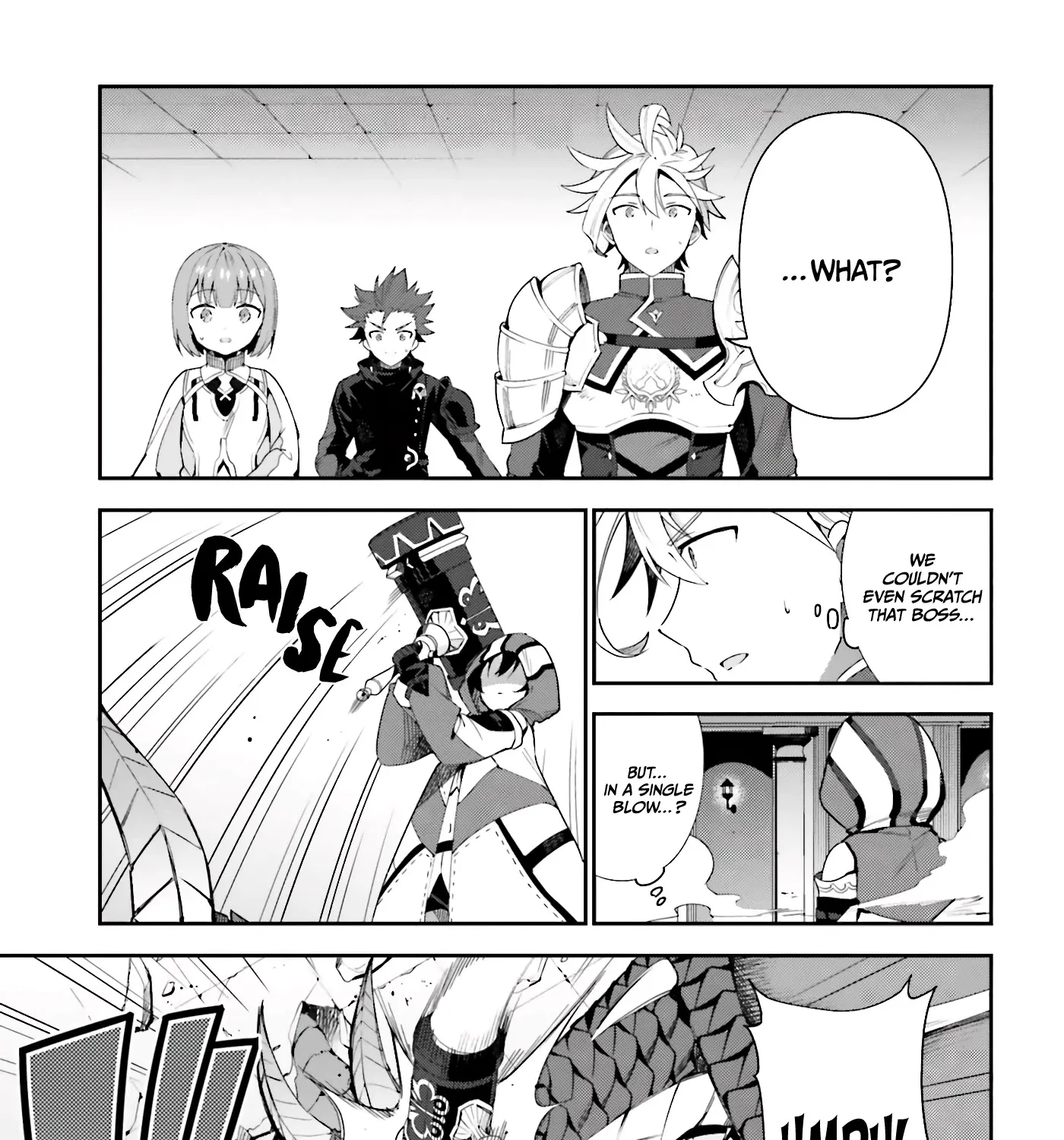 I’m the guild receptionist, but since I don’t want to work overtime, I think I’ll just solo the boss Zinmanga X Chapter 1 Page 74