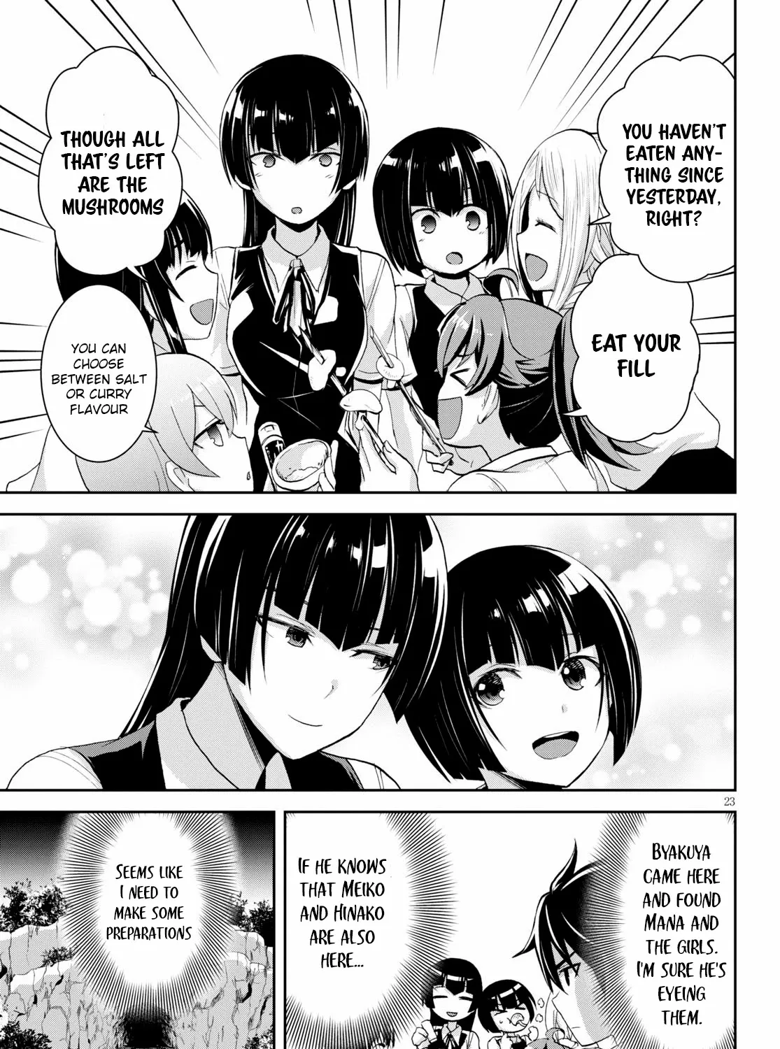 Isekai Yurutto Survival Seikatsu: Gakkou no Minna to Isekai no Mujintou ni Tenishitakedo Ore Dake Rakushou desu Zinmanga X Chapter 6 Page 51